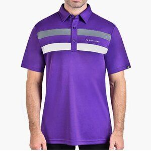 Men's Bowling Polo Shirts Material Wicks Sweat & Dries Fast, Size S